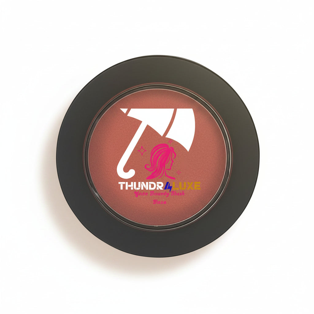 Makeup compact with 'Thunder4Luxe' logo on a white background