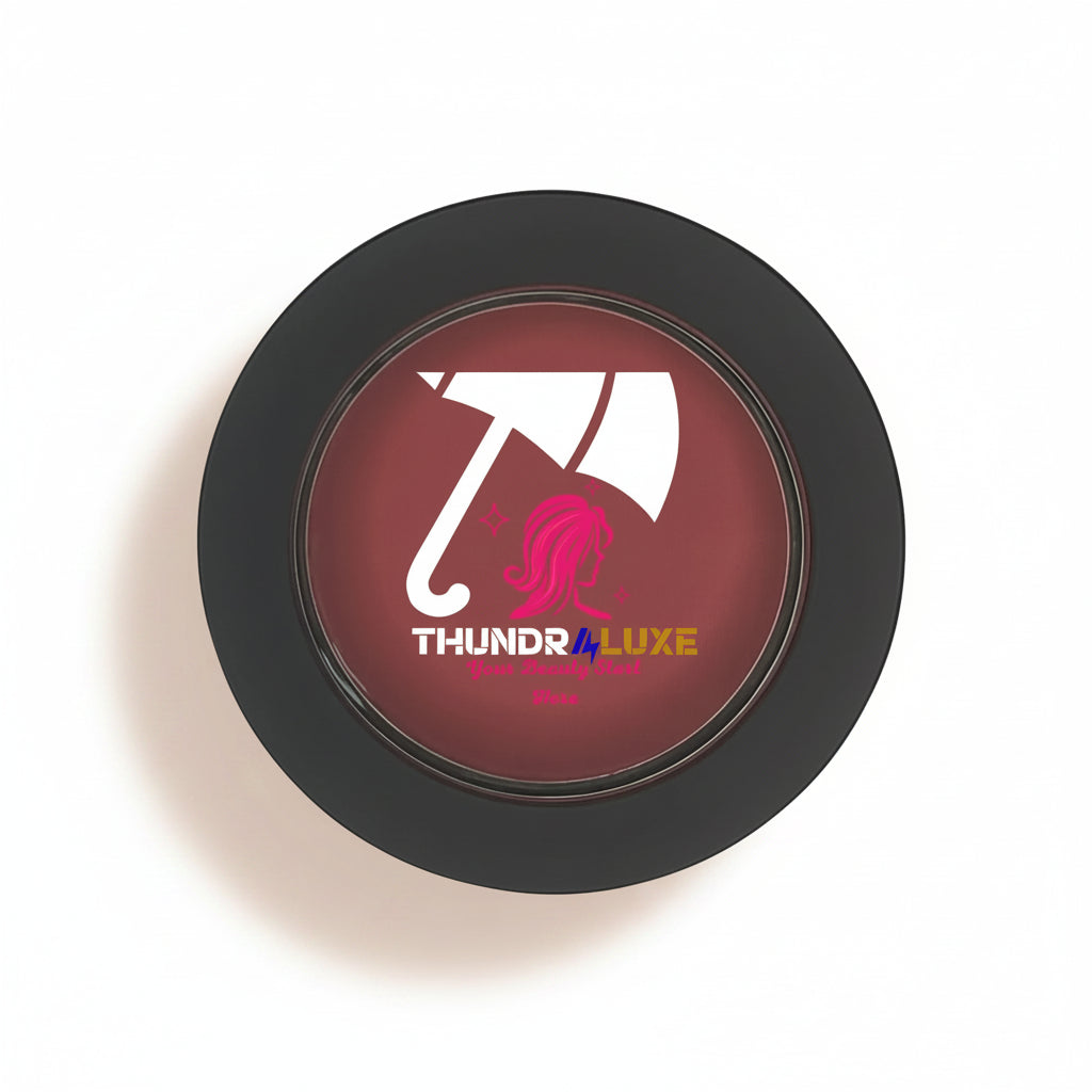 Round product with 'THUNDR4LUXE' logo on a white background