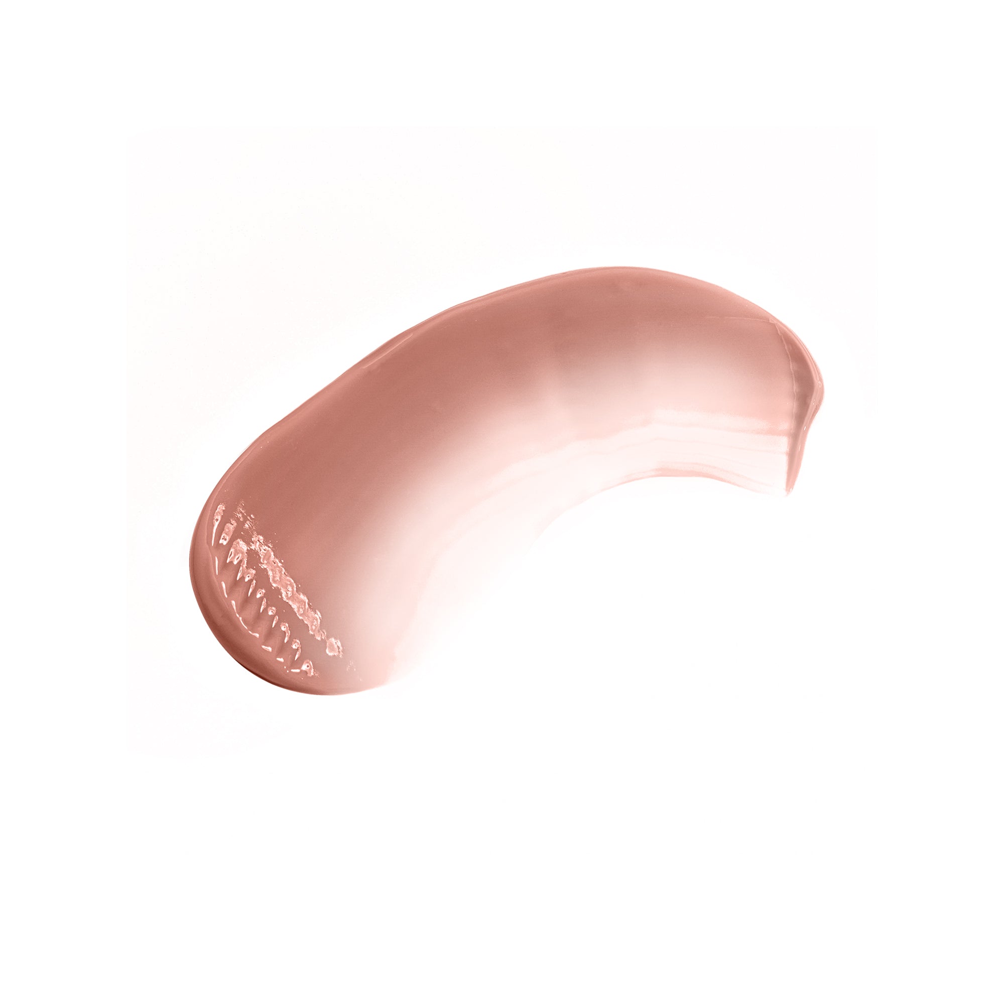 Rose gold cream swatch on a white background