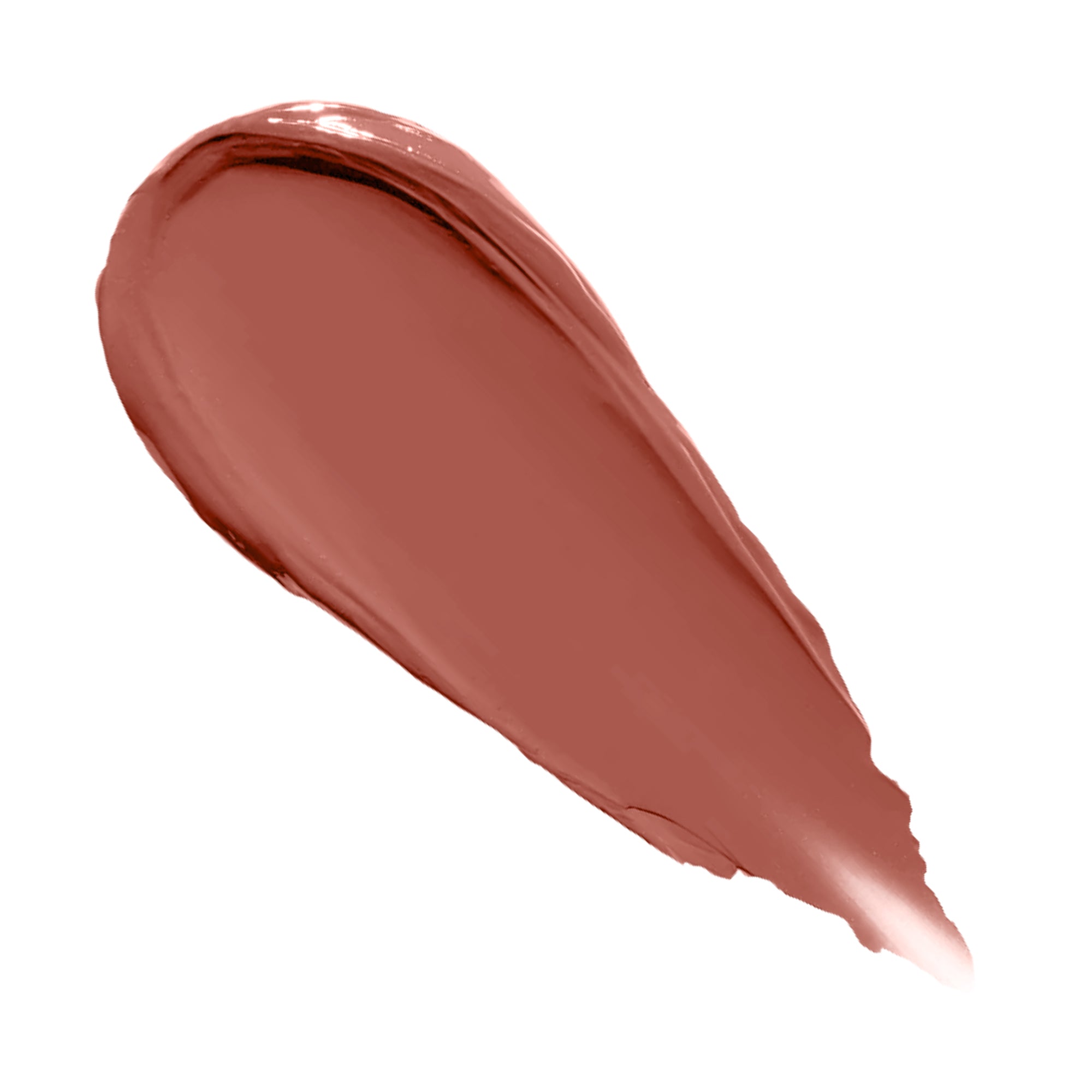 Nude-colored makeup swatch on a white background
