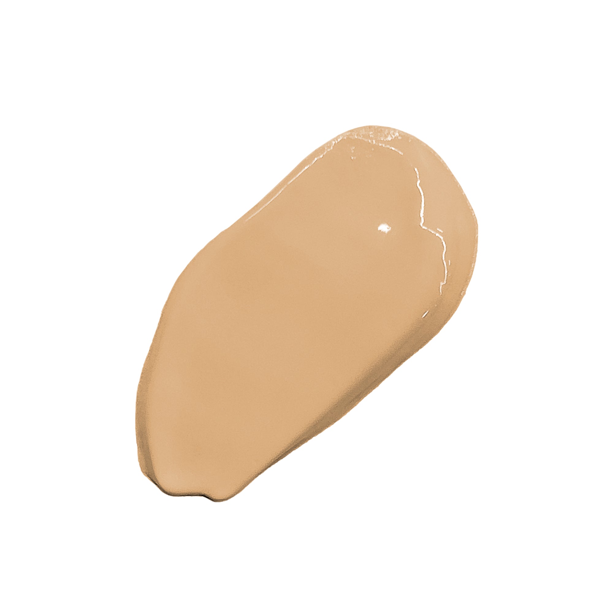 Beige foundation swatch on a white background