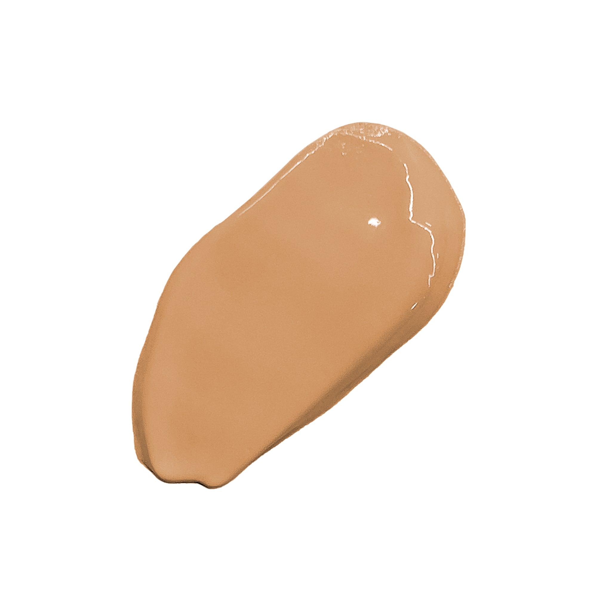 Beige foundation swatch on a white background