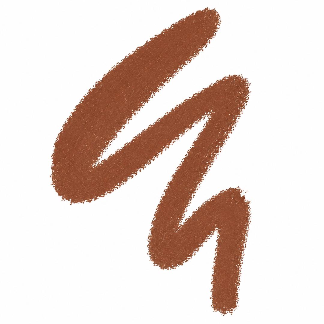 Brown makeup swatch on a white background