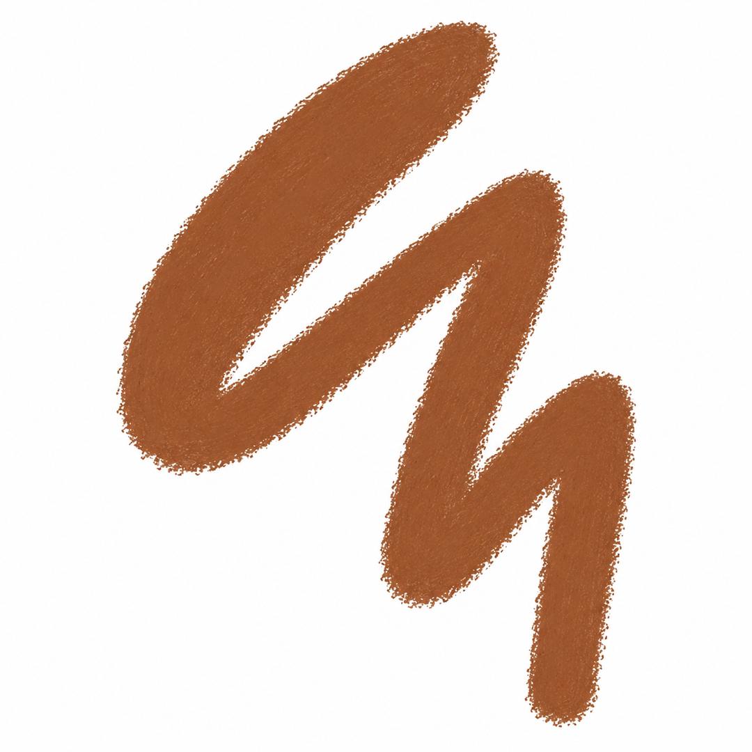 Brown makeup swatch on a white background